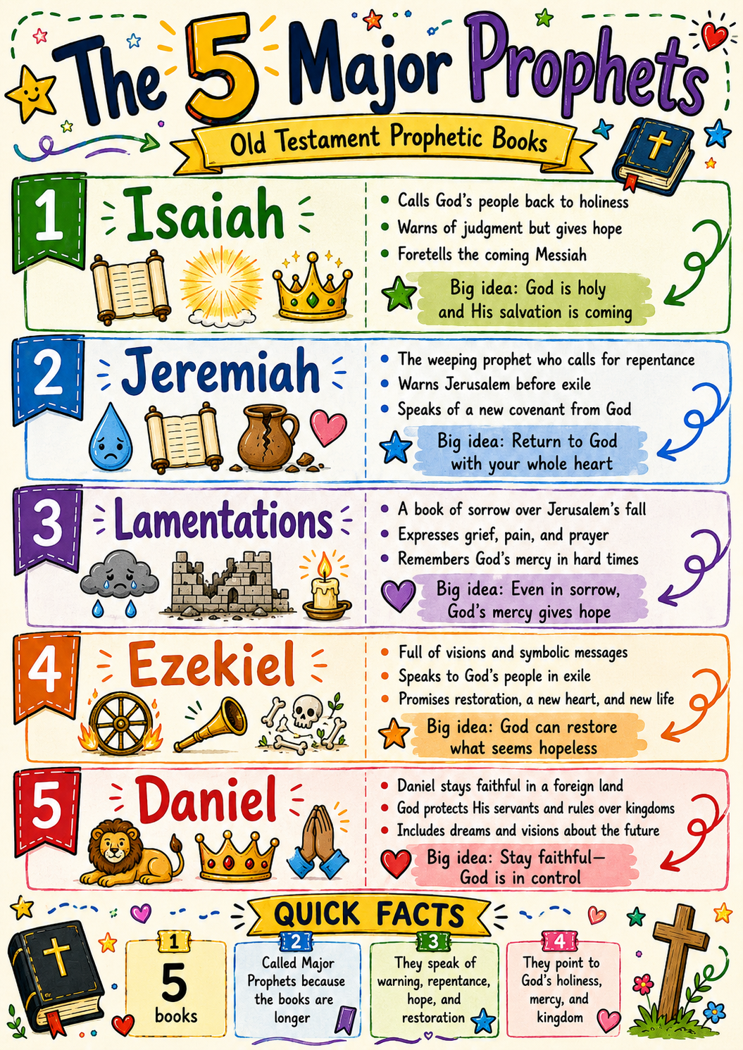Bible Tip-ins (The 5 Books of Major Prophets)